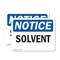 Signmission Solvent, 5 in W x Rectangle, Vinyl Decal OS-2PACK-NS-D-35-L-18367 - alternate 1